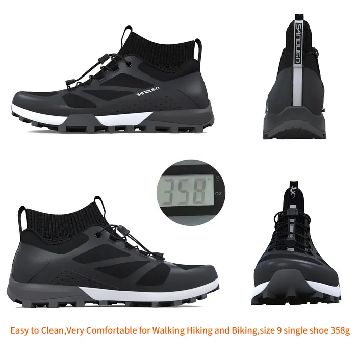 Chaussures de cyclisme VTT pour hommes, chaussures de VTT, chaussures plates adaptées, adaptées au V