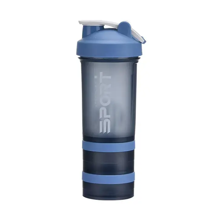 Bouteille Shaker de poudre de protéines d'eau de sport à 3 couches de 500ML