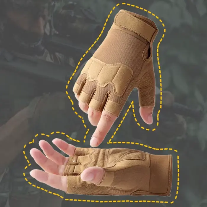 Gants antidérapants demi-doigt