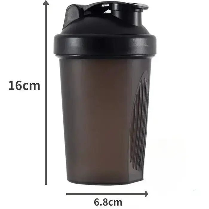 Bouteille à secouer avec boule en acier inoxydable, plastique sans BPA, 10000 shakes, étanche pour p