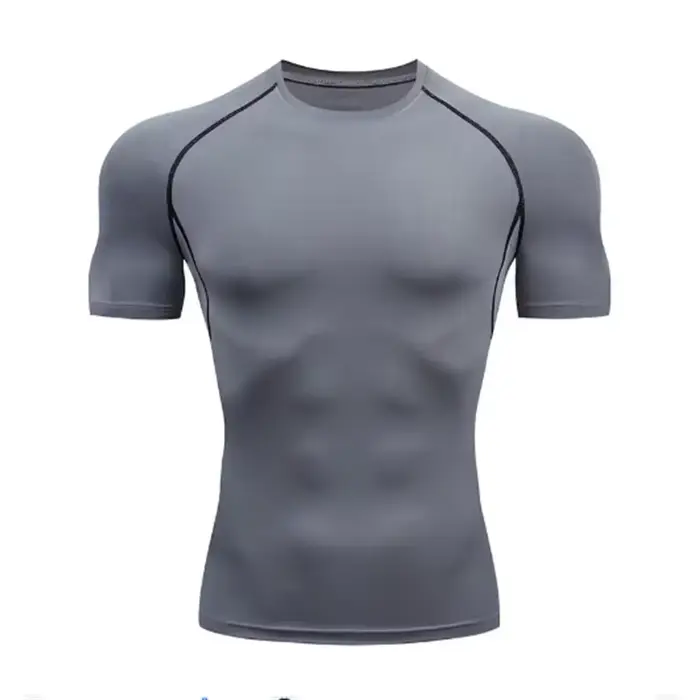 Chemises de course à compression pour hommes