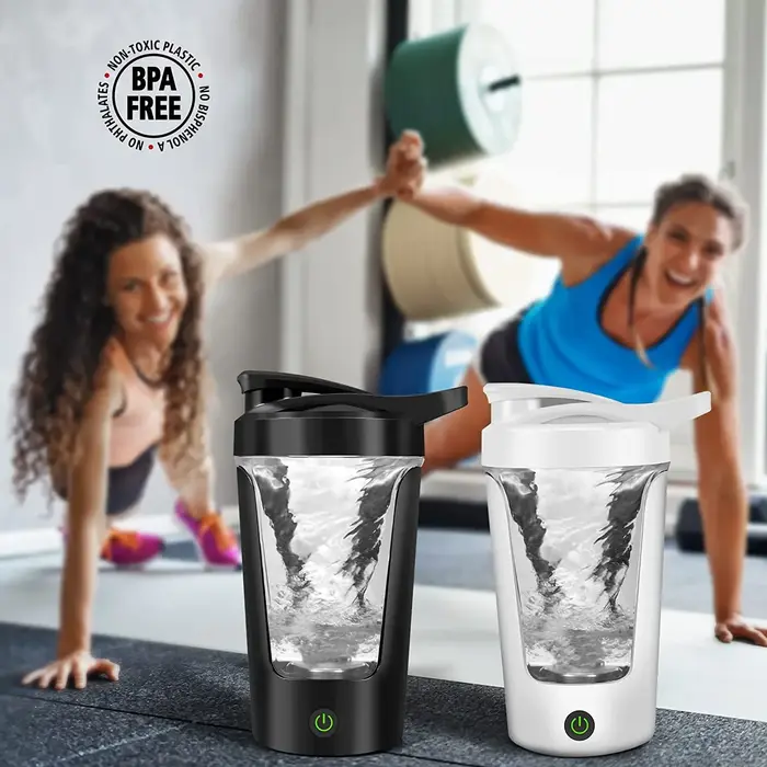 Tasse de mélange électrique de 450ml, mélangeur de bouteilles Portable pour poudre de protéines, pour voyage, maison, bureau, outils de cuisine