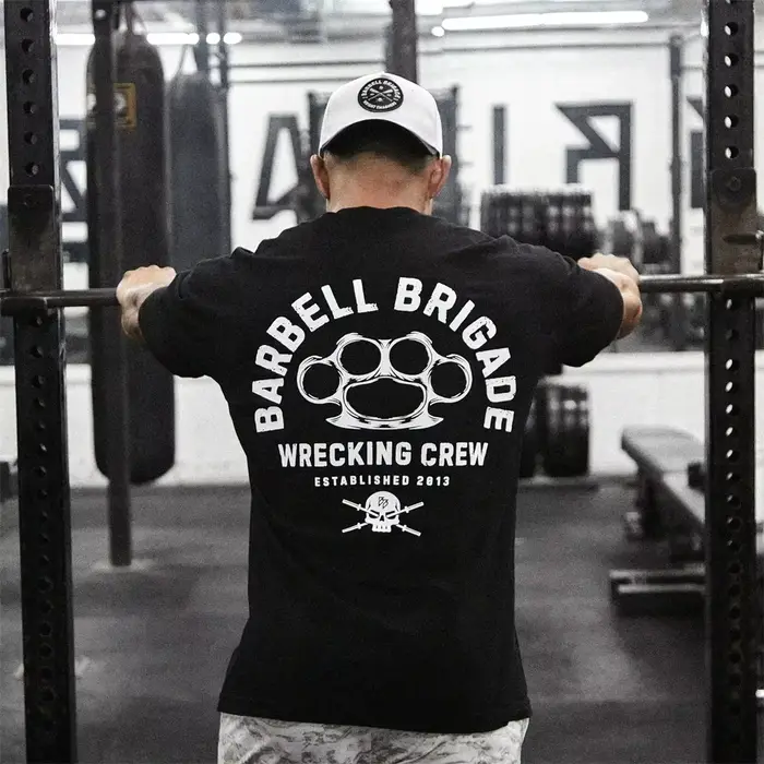 T-shirt de sport et de fitness Barbell Brigade pour hommes et femmes