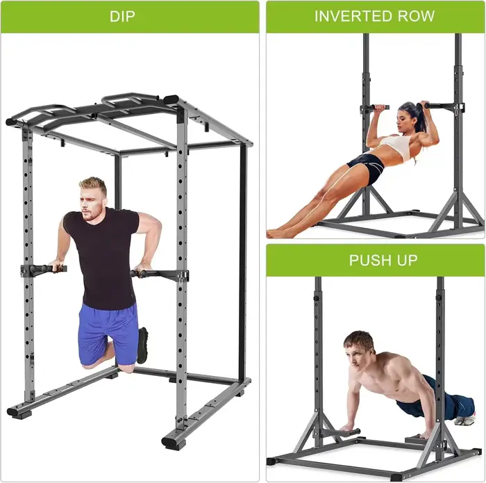 Accessoire de barre de dips pour rack de musculation 3x3 pouces