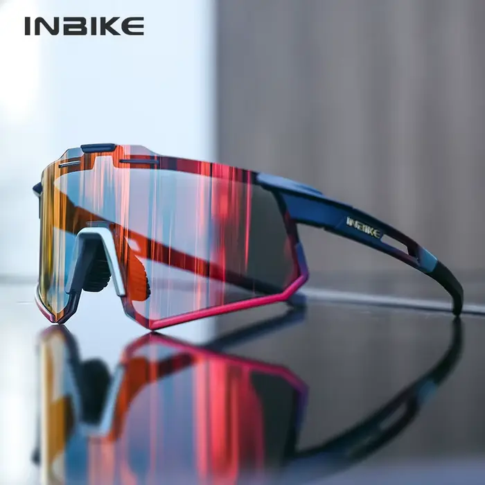 INBIKE-Lunettes de soleil de cyclisme photochromiques pour hommes, lunettes de vélo de route profess
