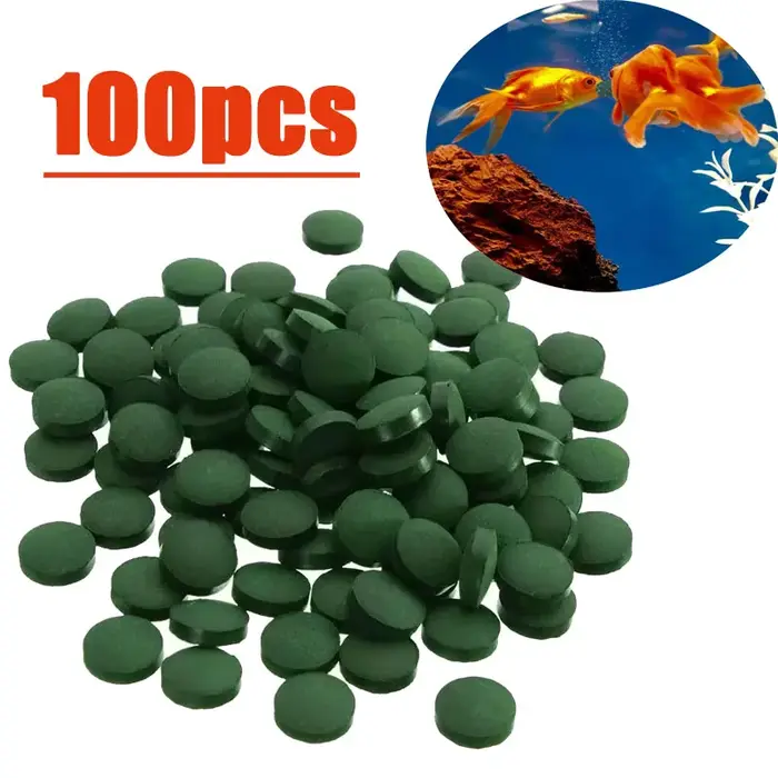 Comprimés de spiruline de haute pureté, concentré d'algues en spirale, aliments pour animaux de comp