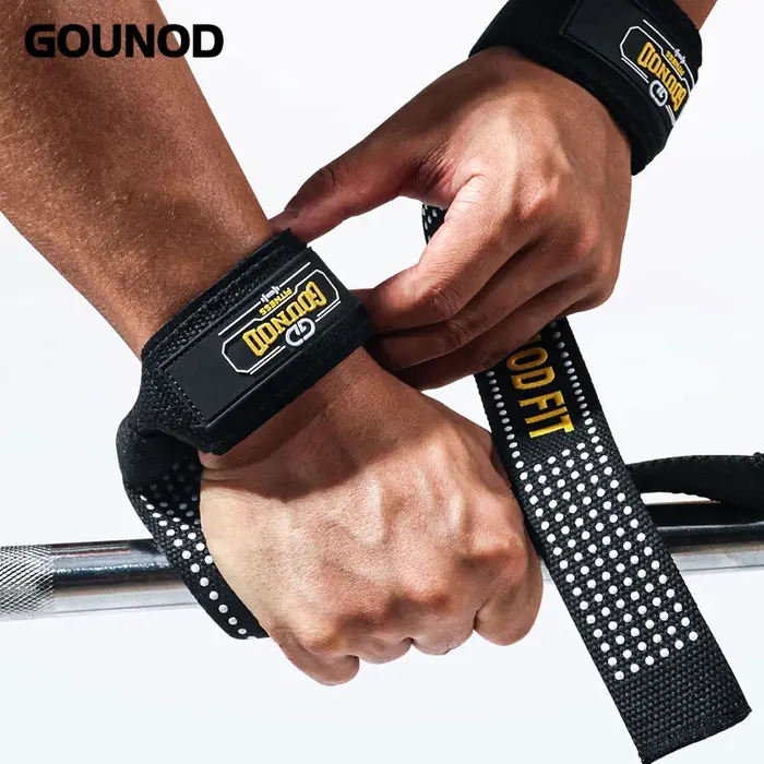 1PC/2PC GOUNOD sport Booster ceinture poignée ceinture Fitness barres de traction traction traction Silicone antidérapant résistant à l'usure Deadlift ceinture