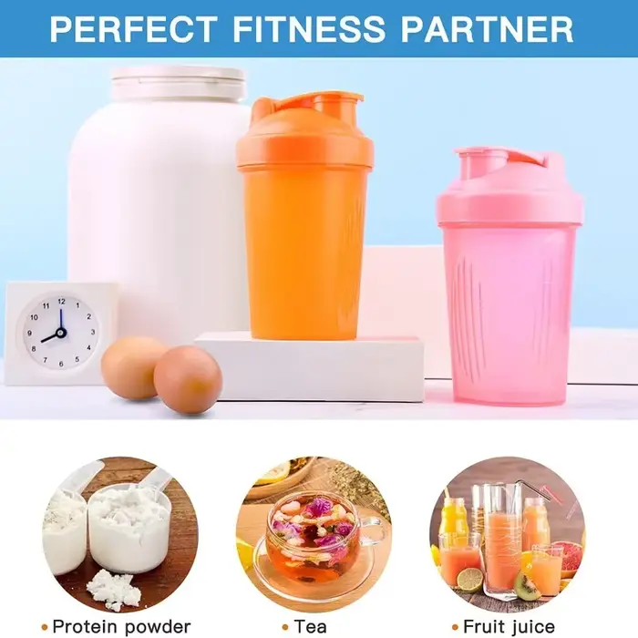 Bouteille Shaker de 400ML avec boule en acier inoxydable