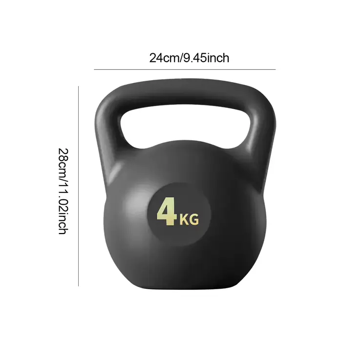 Poids d'haltères Kettlebell rempli d'eau, poids d'haltères Shock-Verde, poignée coordonnante, poids