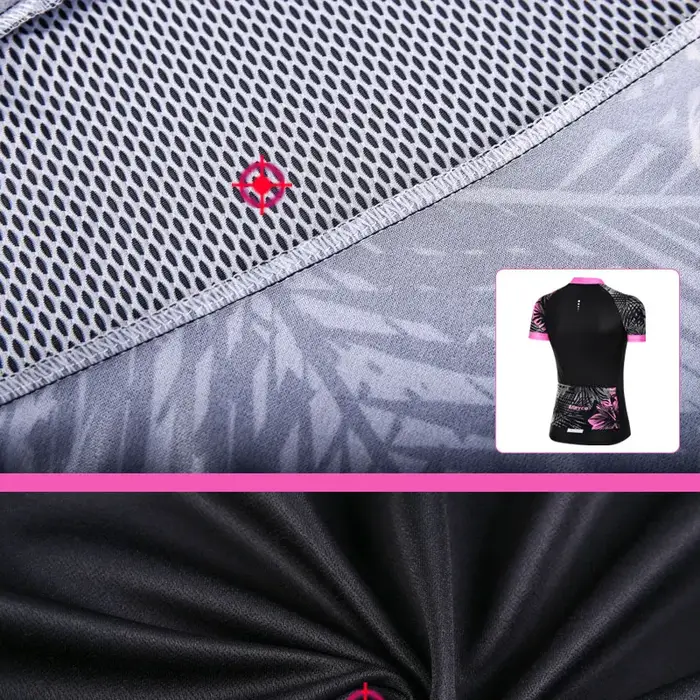 Maillot de cyclisme à manches courtes pour femme