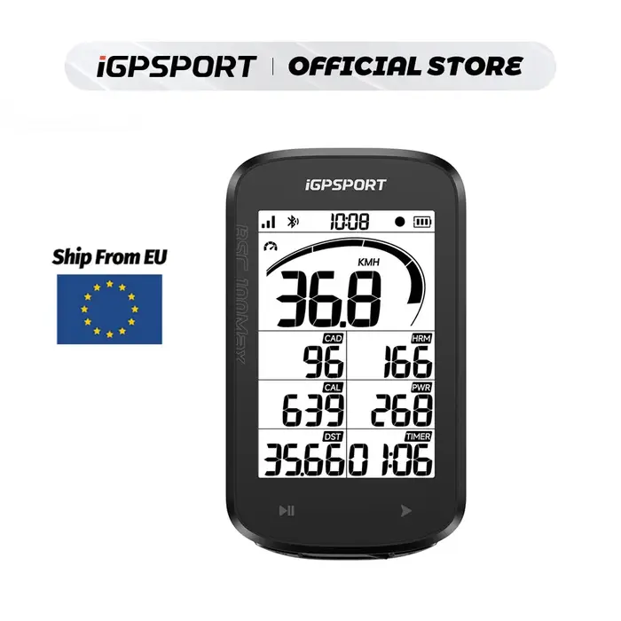 IGPSPORT BSC100Max GPS ordinateur de vélo compteur de vitesse de vélo odomètre sans fil 40 heures d'