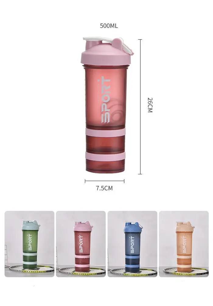 Bouteille d'eau de sport à 3 couches de 500ML