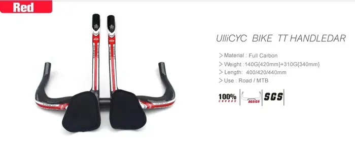 Aero Base Bar Guidon de vélo de route en fibre de carbone TT Triathlon