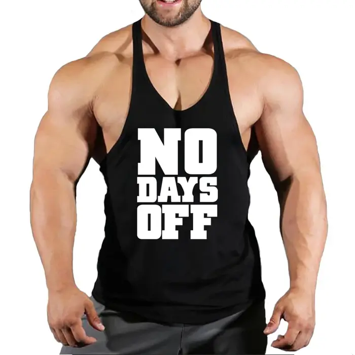 Été Y dos Gym Stringer débardeur hommes coton vêtements musculation sans manches chemise Fitness gilet musculaire Singlets entraînement réservoir