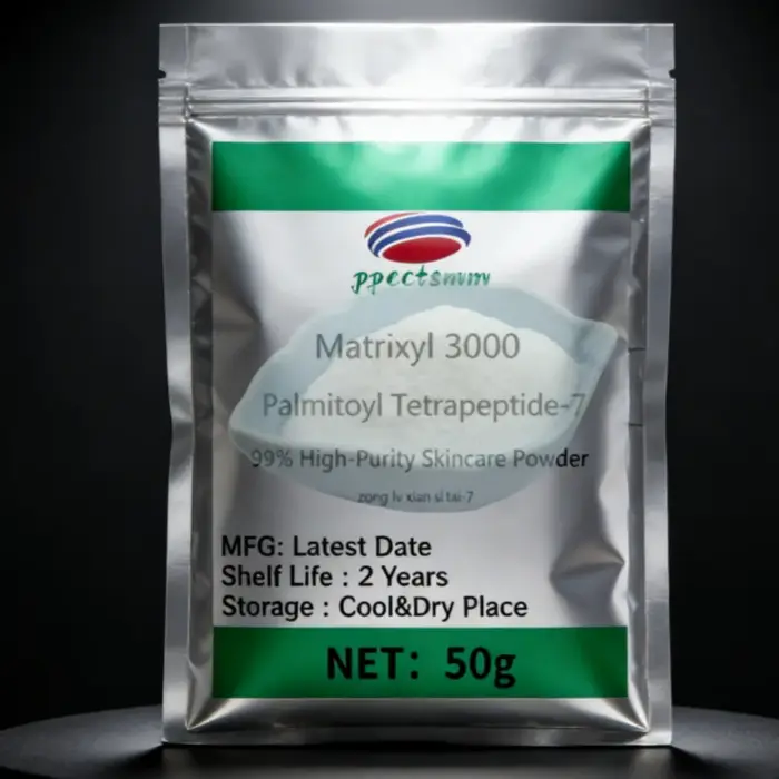 Poudre de Palmitoyl Tetrapeptide-7 (Pal-tetrapeptide-7) de haute pureté, poudre Matrixyl