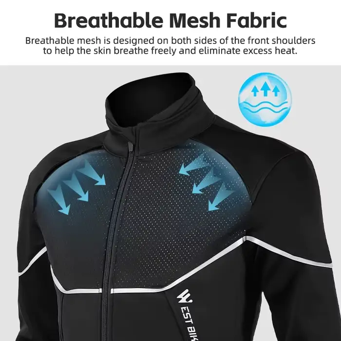 WEST BIKING – ensemble de cyclisme thermique pour hommes