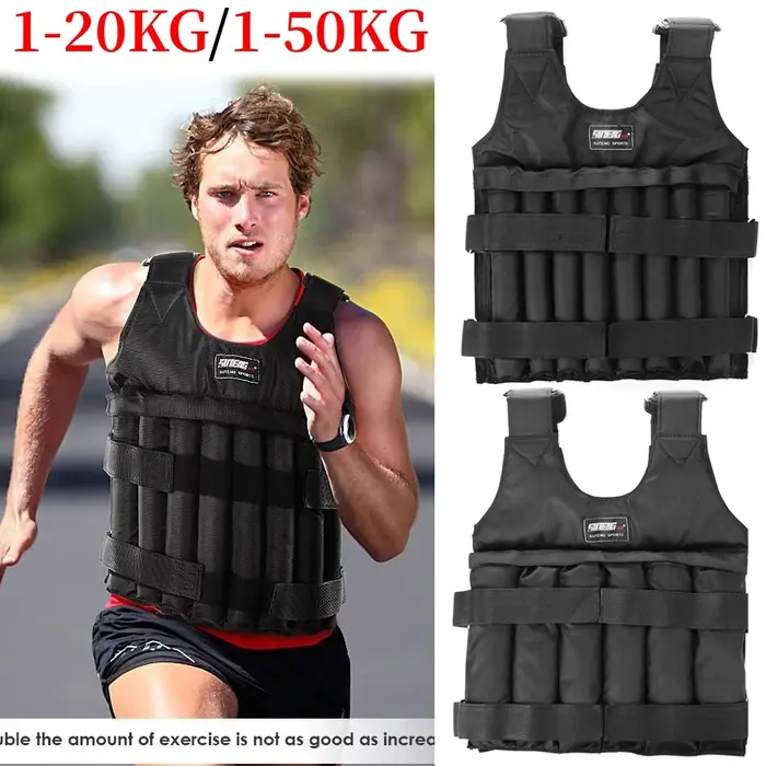 Gilet d'entraînement de poids réglable