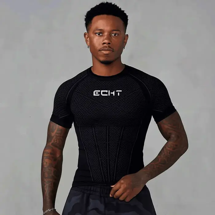 T-shirt MMA Rashguard à manches longues pour hommes