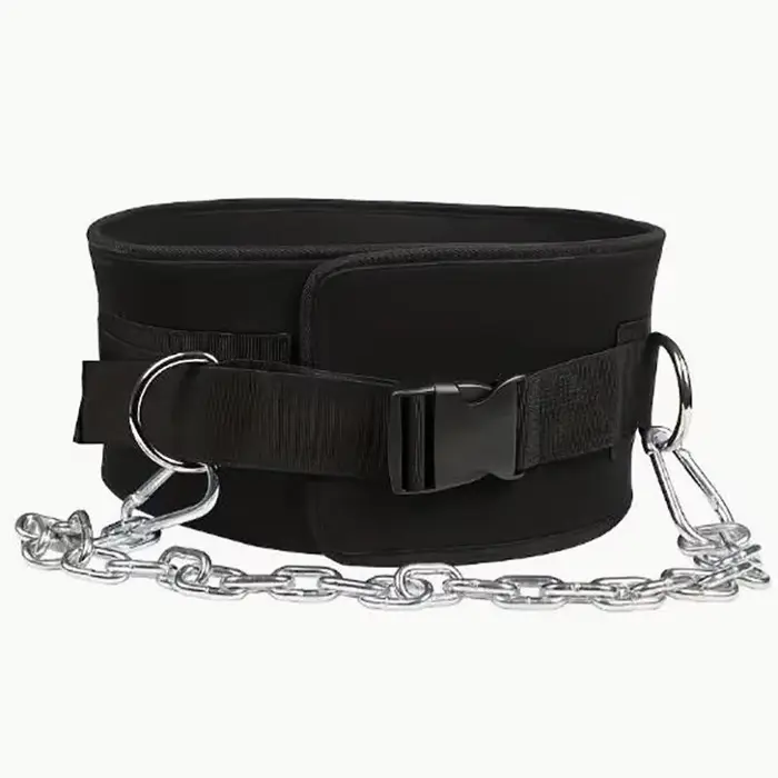 Ceinture lestée d'entraînement en salle pour tractions, ceinture de pesée à barre simple et Double, 