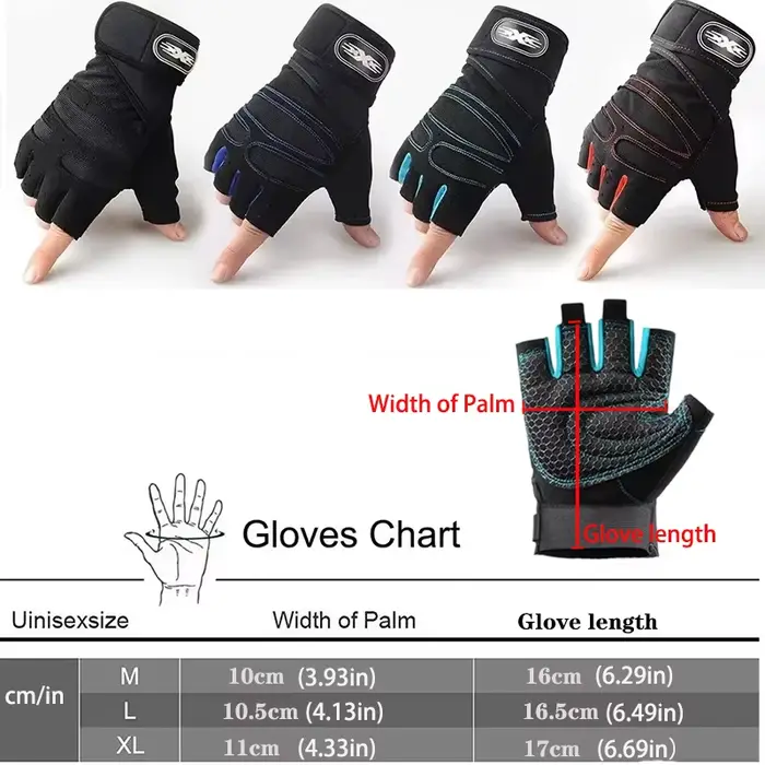 Gants de gymnastique pour hommes et femmes