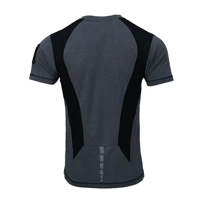 Levez songear-T-shirt de sport à manches courtes, étiquette bleue, avec aileron de requin, séchage r