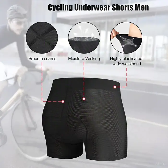 Sous-vêtements de cyclisme pour hommes