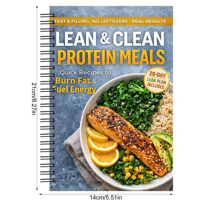 Cuisinier complet de recettes diététiques riches en protéines sur 28 jours avec guide des repas et recettes faibles en calories pour la perte de poids et une alimentation saine