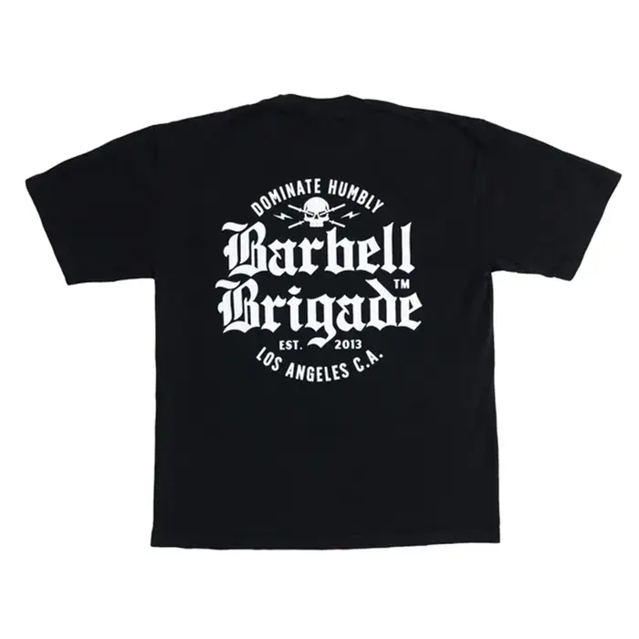 Barbell Brigade T-shirt de gymnastique en coton pour hommes