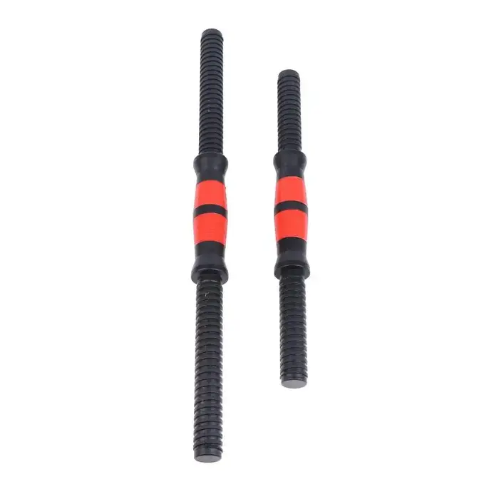 Lot de 2 barres d'haltères de gym, pièces de musculation, accessoires d'entraînement de force, poignées de barre de 35 cm et 47 cm pour haltérophilie