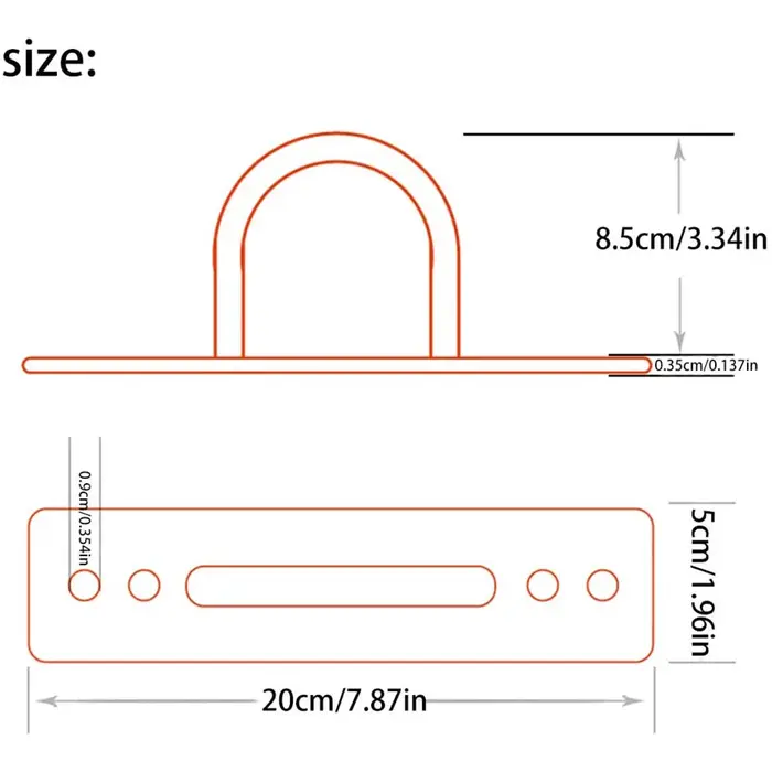 Kit d'ancrage pour corde de combat en acier inoxydable