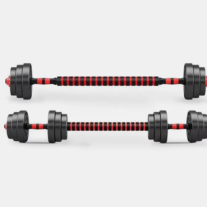 40 cm haltère tige en acier massif haltérophilie Spinlock haltères barres avec connecteur gymnastique maison Fitness