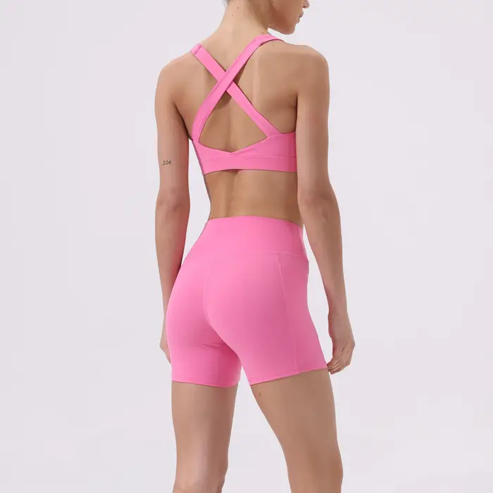 Soutien-gorge de sport respirant pour femmes, haut de fitness, soutien-gorge de sport push up, coussinet fixe, sous-vêtements de yoga, hauts de sport, gilet de course, vêtements de sport