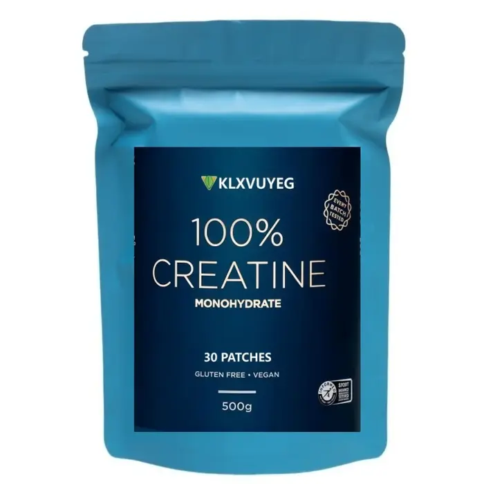 Créatine monohydrate - Musculation, croissance et récupération musculaire, optimale pour les performances physiques élevées et la force musculaire - 30 patchs