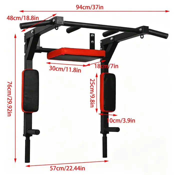 Barre de traction murale pour entraînement du haut du corps, capacité 200 kg, équipement de musculation multifonctionnel pour fitness intérieur et salle de sport à domicile