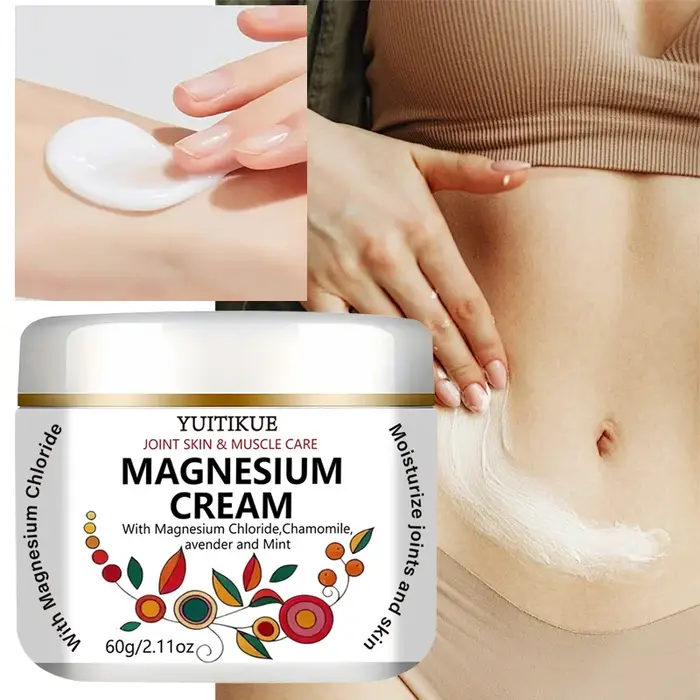 Crème de magnésium pour les articulations et les muscles YUITIKUE, hydratation profonde, absorption