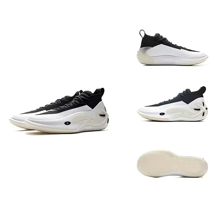 Li-Ning WAY OF WADE 11 WHITE HOT Chaussures de basket-ball professionnelles pour hommes, semelle en