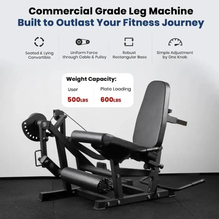 Remise Conception innovante Extension de jambe et Machine à boucles V4.0, capacité de 1100lb Extensi