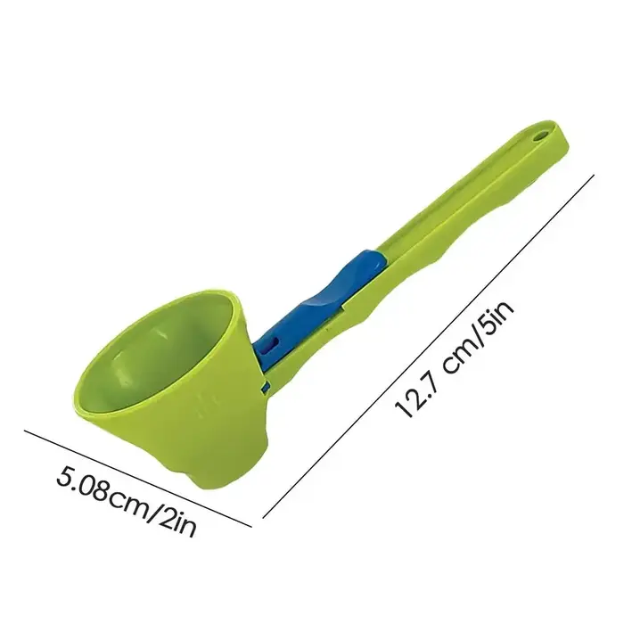 Cuillère à mesurer pour protéines et lait en poudre, 1 pièce, entonnoir créatif pour cuillère coulis