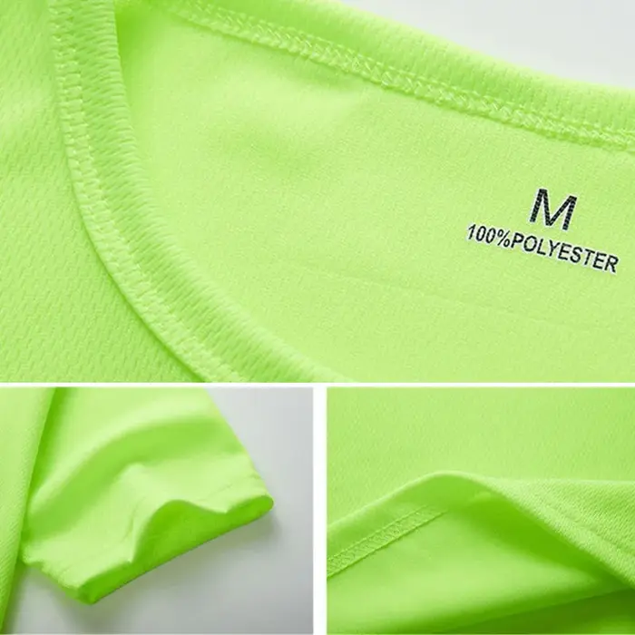 T-shirt de sport multicolore à manches courtes pour homme, maillot de gym, chemise de fitness, t-shi