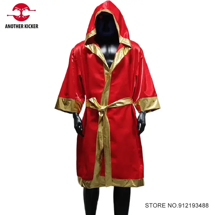 Robe de boxe de haute qualité ceinturée à capuche