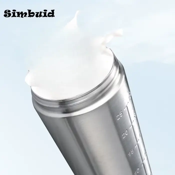 Bouteille Shaker de poudre de protéines en acier inoxydable