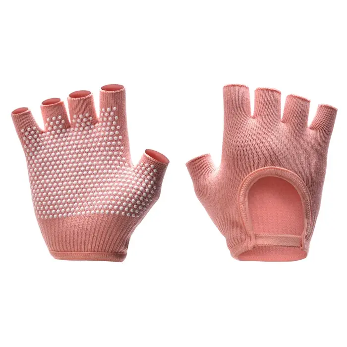 Gants de Yoga antidérapants demi-doigt pour femmes