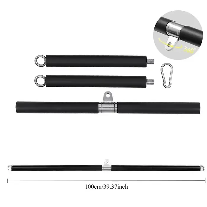 Barre de traction lat de fitness détachable réglable 360 ° Poignée rotative pour accessoires de gymnastique de machine
