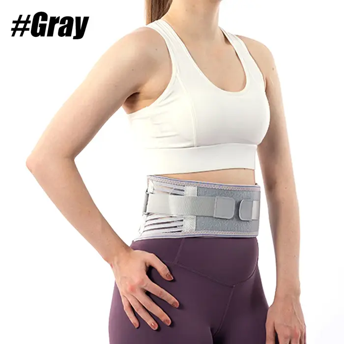 1 attelle pour le bas du dos pour soulager la douleur – Ceinture de soutien lombaire réglable pour sciatique
