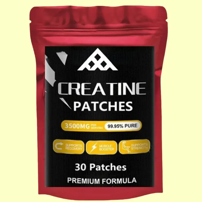 Patchs de créatine pour la croissance musculaire – 99,95 % pure, 3500 mg pour la force, la récupérat