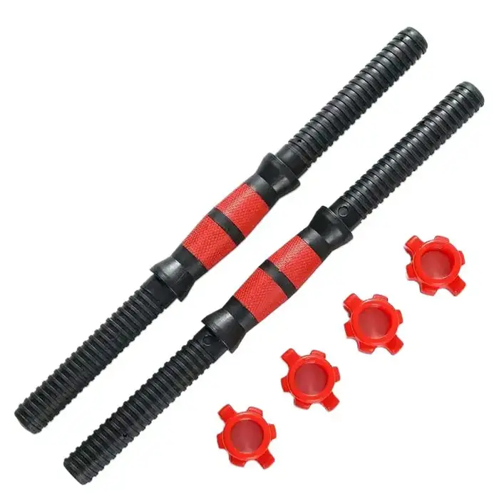 Nouvelles barres d'haltères de gym 2 pièces pour musculation