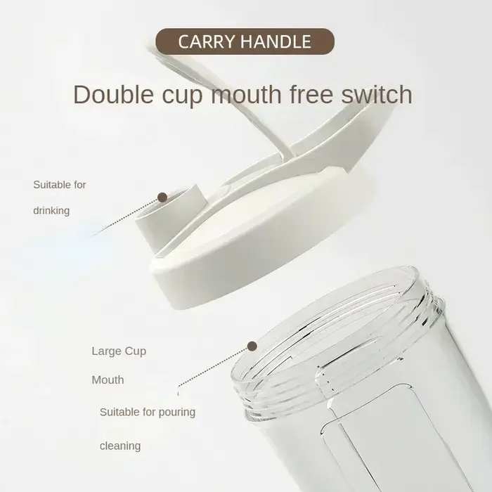 Bouteille Shaker électrique Portable pour protéines