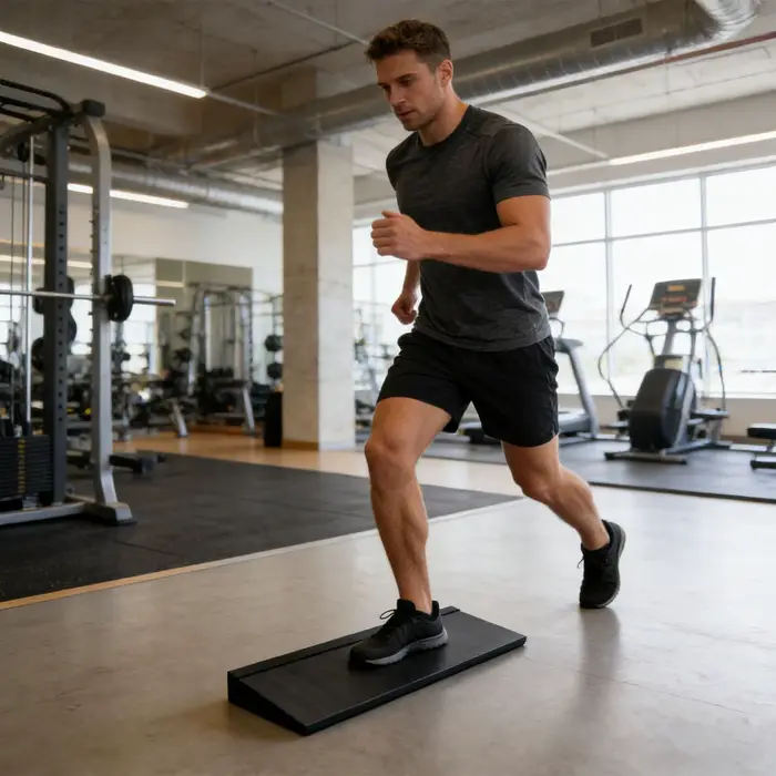 Planche inclinée pour squats