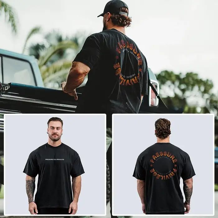 T-shirt décontracté CBUM Chris American pour l'entraînement et la gym