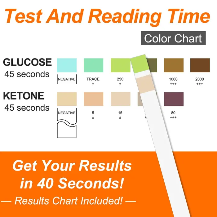 Bandelettes de Test de glycémie d'urine Keto